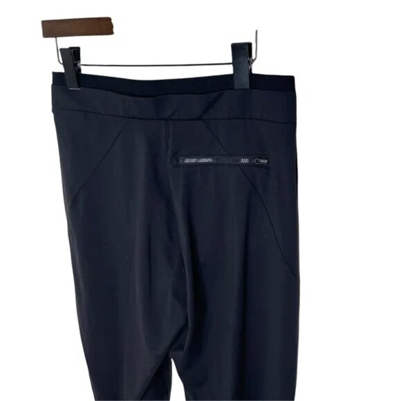 ATHLETA Venice Mid Rise Zip Pocket Stretch Tapered Pintuck Pants Black, Small - Picture 9 of 10